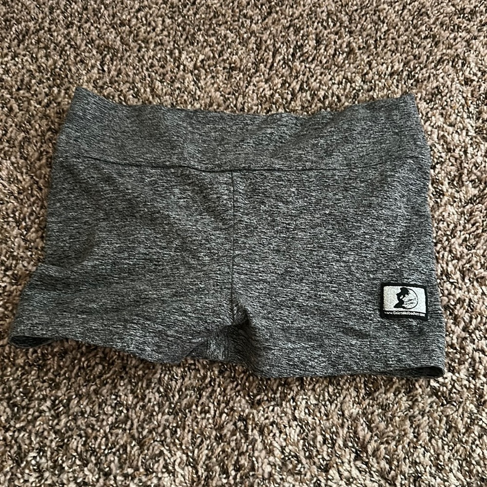 Gray celestial bodies booty scrunch shorts